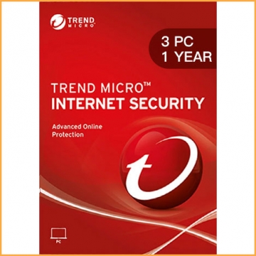 Trend Micro Internet Security - 3 PCs - 1 Year
