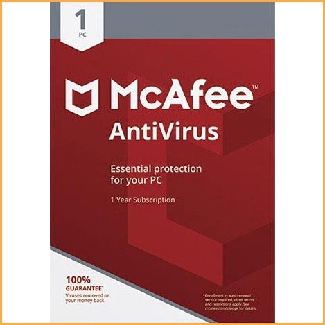 McAfee Antivirus - 1 PC - 1 Year [EU]