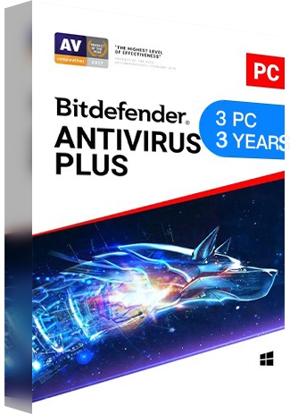 Bitdefender Antivirus Plus 3 PCs 3 Years [EU]
