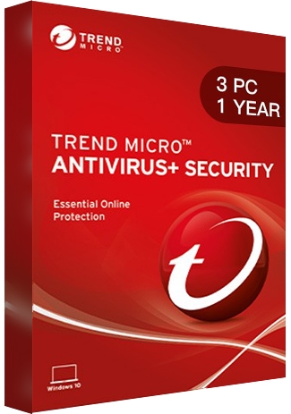 Trend Micro Antivirus + Security - 3 PCs - 1 Year [EU]