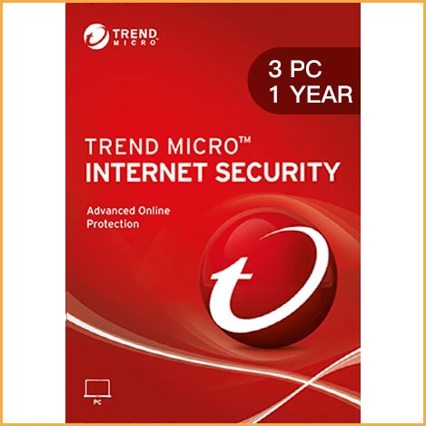 Trend Micro Internet Security - 3 PCs - 1 Year