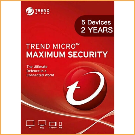 Trend Micro Maximum Security Multi Device - 5 Devices - 2 Years [EU]
